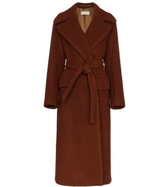 Dries van Noten + Long Belted Wool Blend Coat