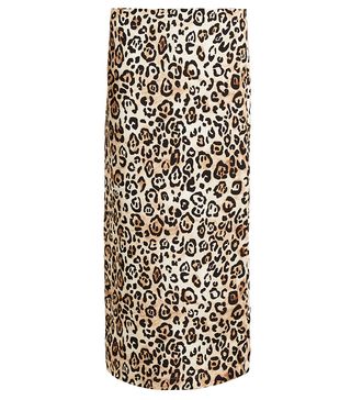 Raey + Leopard-Print Silk Pencil Skirt