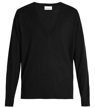 Raey + V-Neck Fine-Knit Cashmere Sweater
