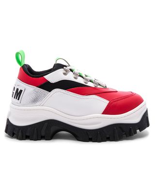 MSGM + Tractor Block Lace-Up Sneaker
