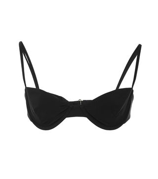 Anemone + Black Balconette Underwire Bikini Top