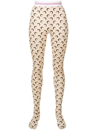 Marine Serre + Moon Print Tights