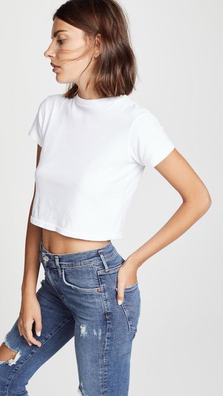 Agolde + Cropped Baby Tee