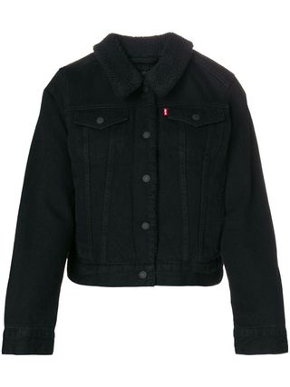 Levi's + Furry Collar Denim Jacket