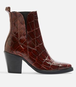 Topshop + Chelsea Mid Heel Ankle Boots
