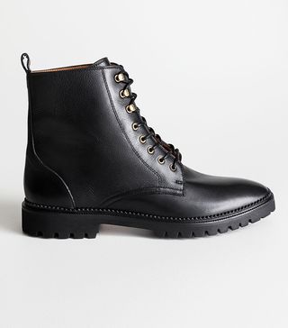 & Other Stories + Lace-Up Leather Boots