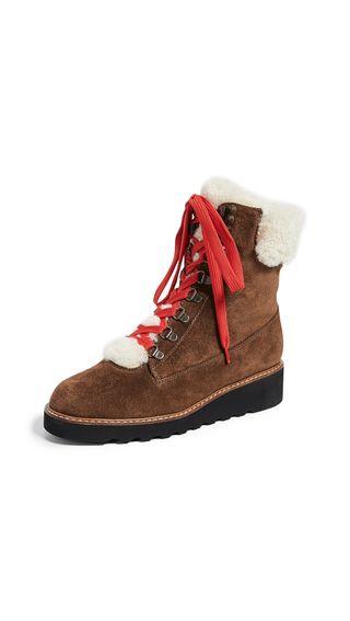 Veronica Beard + Vale Hiker Shearling Boots