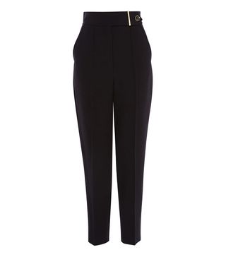 Karen Millen + High-Waist Tailored Trousers