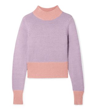 Staud + Two-Tone Knitted Sweater