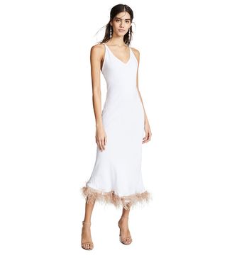 Sleeper + White Viscose Slip Dress