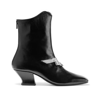 Dorateymur + Han Embellished Leather Ankle Boots
