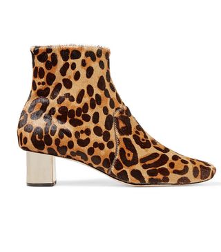 Nanushka + Clarence Leopard-print Calf Hair Ankle Boots