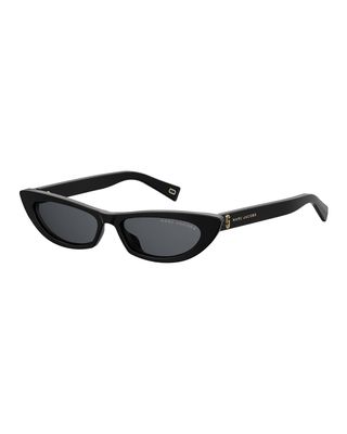 Marc Jacobs + Slim Cat-Eye Acetate Sunglasses
