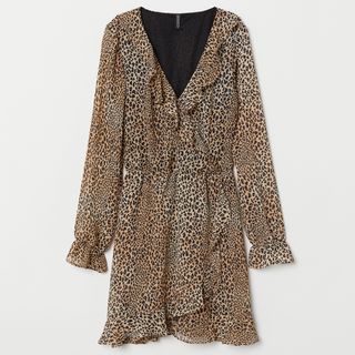 H&M + Leopard Wrap Dress