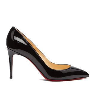 Christian Louboutin + Pigalle 85 Patent-Leather Pumps