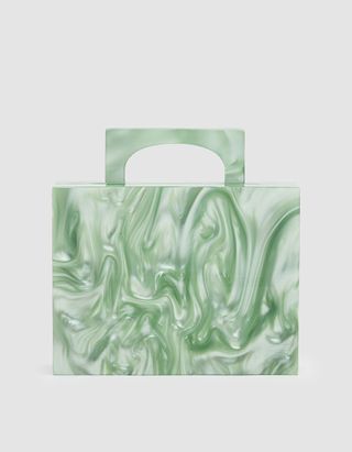 Valet Studio + Alexa Resin Bag in Green