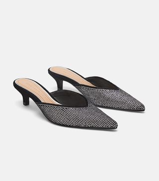 Zara + Sparkly Heeled Mules