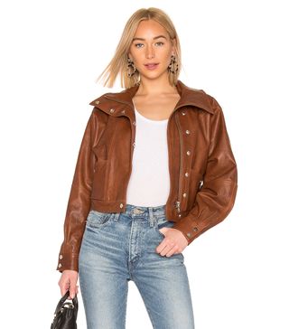 LPA + Oversized Leather Jacket