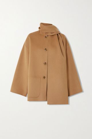 Toteme + Scarf-Detailed Wool Jacket