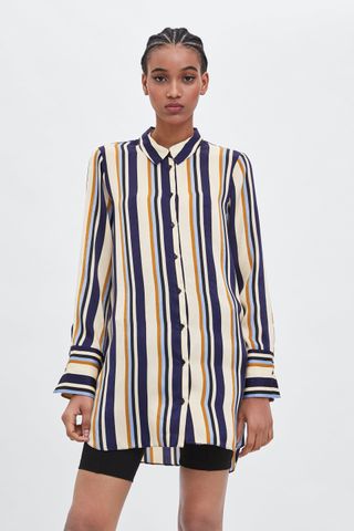 Zara + Long Striped Top
