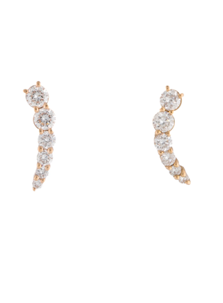 Anita Ko + 18K Diamond Small Floating Stud Earrings