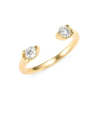 Anita Ko + 18K Gold & Diamond Orbit Ring