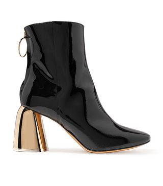Ellery + Patent-Leather Ankle Boots