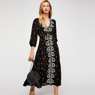 Free People + Embroidered Fable Dress