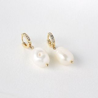 Anthropologie + Jewelled-Pearl Drop Earrings