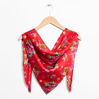 & Other Stories + Floral Triangle Scarf