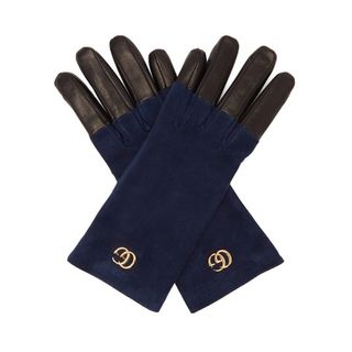 Gucci + GG Suede Gloves