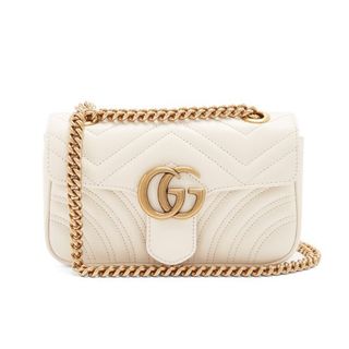 Gucci + GG Marmont Mini Quilted-Leather Bag