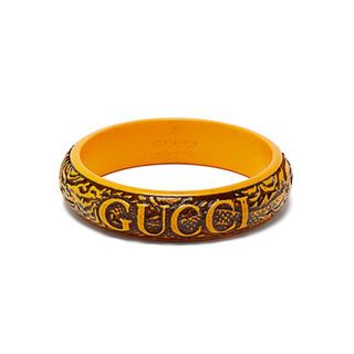 Gucci + Logo Carved Resin Bangle