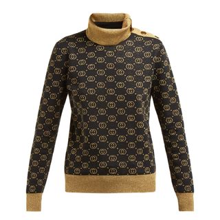 Gucci + GG-Jacquard Wool-Blend Sweater