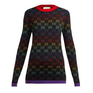 Gucci + GG-Jacquard Wool Sweater
