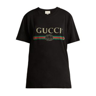 Gucci + Logo-Print Cotton T-Shirt