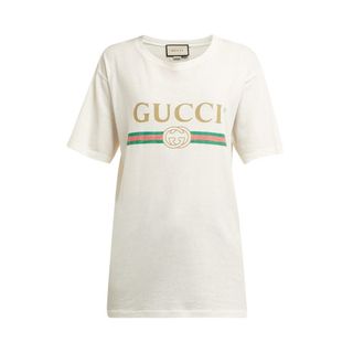 Gucci + Vintage-Logo Cotton-Jersey T-Shirt