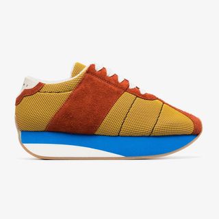 Marni + Multi-Coloured Suede Mesh Sneakers