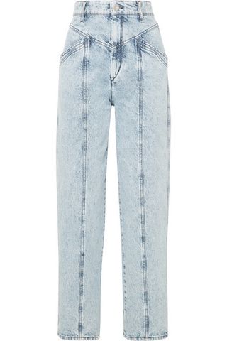Isabel Marant + Lenia High-Rise Straight-Leg Jeans