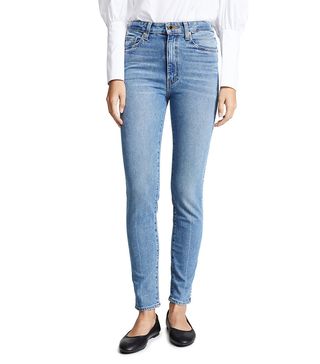 Khaite + Vanessa High Rise Straight Jeans