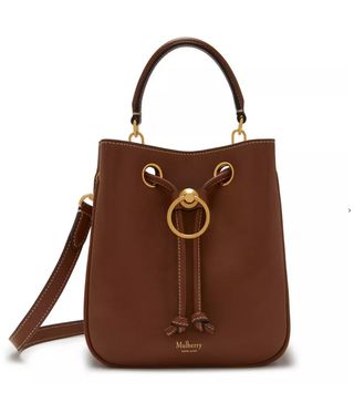 Mulberry + Small Hampstead Tan Silky Calf