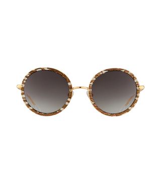 Krewe + Louisa Round Gradient Sunglasses