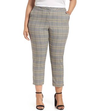 1. State + Plaid Ankle Pants