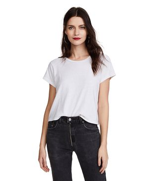 Re/Done + x Hanes 1950s Boxy Crop Tee