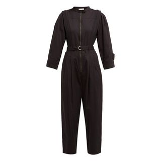 SEA + Hemingway Belted Cotton Jumpsuit