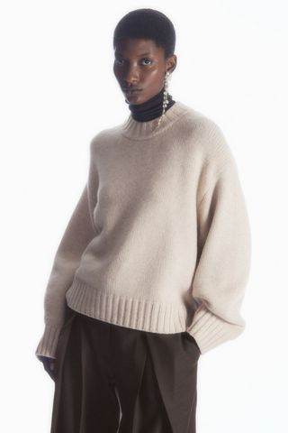 COS + Chunky Pure Cashmere Jumper