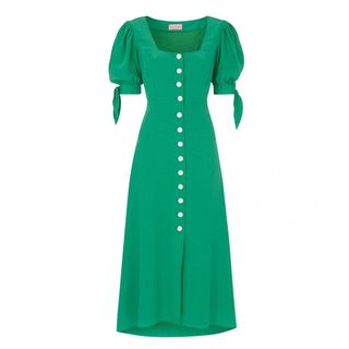 Kitri + Lenora Green Midi Dress