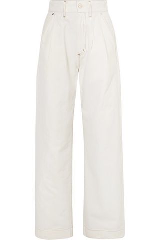 Goldsign + The Trouser High-Rise Wide-Leg Jeans