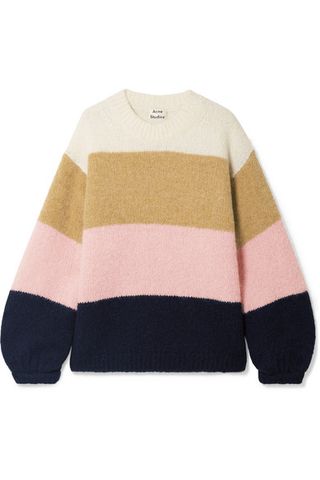Acne Studios + Kazia Oversize Striped Knitted Sweater