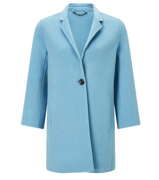 Jigsaw + Double Face One Button Wool Coat